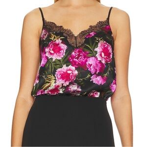 Cami NYC 100% silk Helen Floral cami